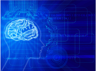 Abstract Neural Network Background vector image