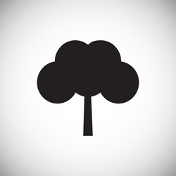 tree icon on white background for graphic and web vector image