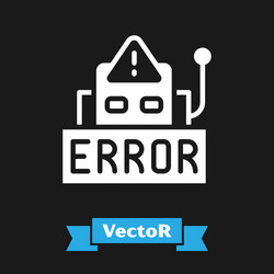 White error in operation program robot vector