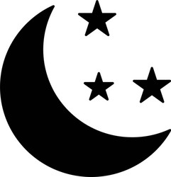 moon icon vector