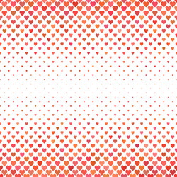 Red heart pattern background - love concept vector