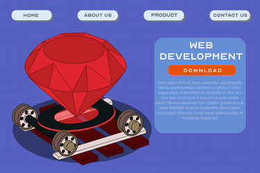 web development site template application vector image
