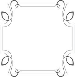Decorative Square Frame Element vector image