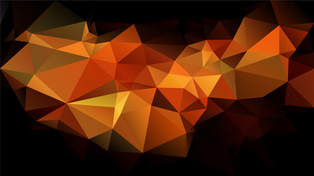 Abstract irregular polygon background orange vector