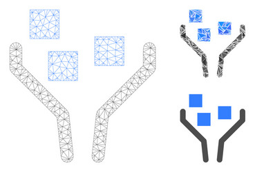 Data filtering mesh network model vector