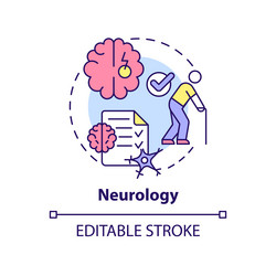 Premium Vector  Brain with wires medical test icon neurology symbol