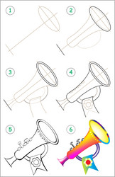 Page shows how to learn step by draw vector