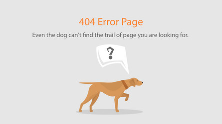 404 error page template for website vector image