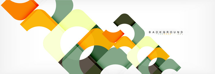 Geometric Color Blocks Abstract Background vector