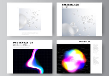 layout of the presentation slides vector image