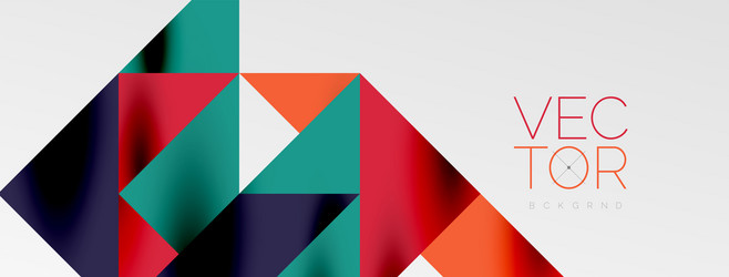 tech minimal overlapping triangle shapes elements vector image
