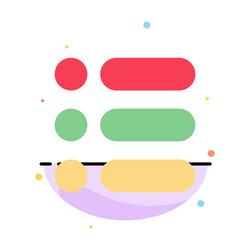 List task text write abstract flat color icon vector