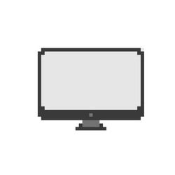 Pixel Retro Computer Display vector image