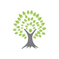 Tree botany life nature logo Royalty Free Vector Image