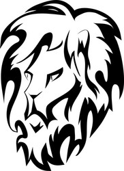 lion head company logo design Vector Image