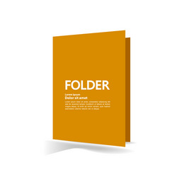 folder and element for business concept vector image