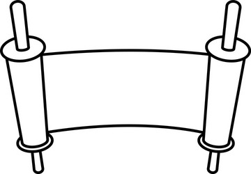 patchment paper document isolated icon vector image