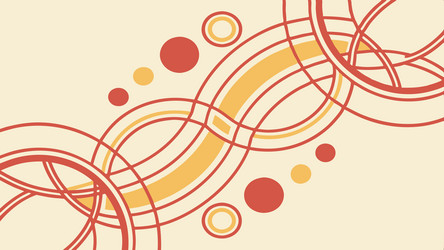 abstract intertwined rings pattern connection vector image