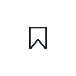 bookmark line icon simple thin web app vector