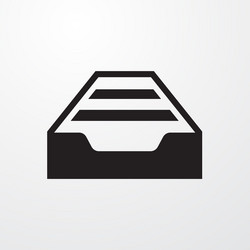 drawer icon for web and mobile vector