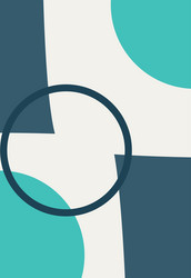 seamless pattern with abstract geometric shapes vector image
