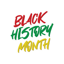 Black history month icons template logo design Vector Image