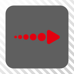 arrow right rounded square button vector image