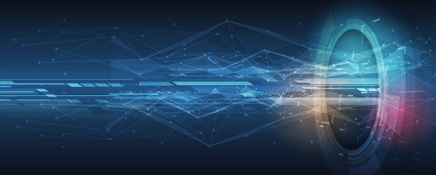 abstract high technology and science background vector image