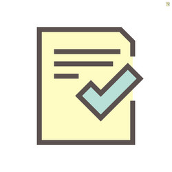 approve document icon set design 48x48 pixel vector image