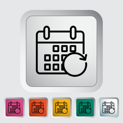 Calendar with upload vector