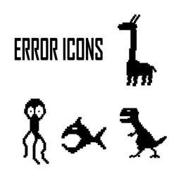 error message isolated vector image