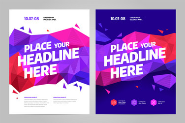 Event Layout Template - Dynamic Shapes vector image