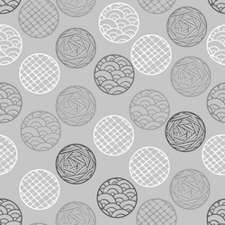 abstract geometric pattern the points circles vector image