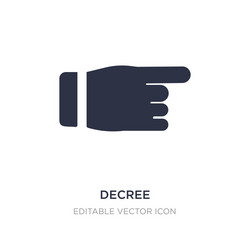 decree icon on white background simple element vector image