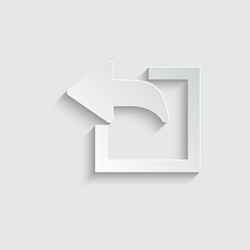 Export arrow forward icon share or exit vector