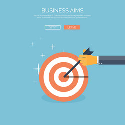 flat background with target vector image