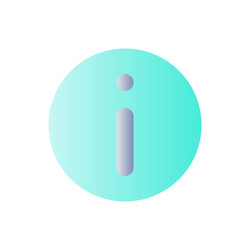 Info flat gradient color ui icon vector
