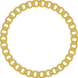 round chain frame circle chains border boho vector image