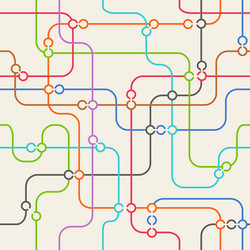 seamless background of abstract metro scheme vector image