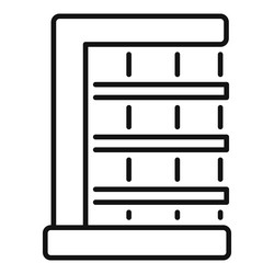 server room icon showing data storage system vector image