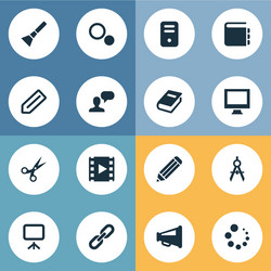 Simple UI Icon Set vector