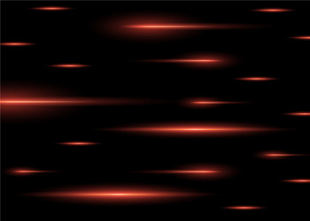 Abstract red horizontal bright high-speed rays vector