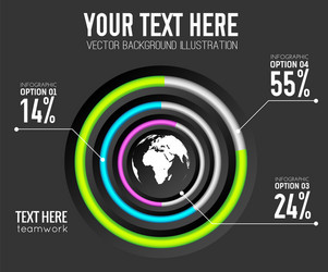 abstract web infographic template vector image