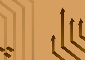 arrow system pointing upwards symbolizing vector image