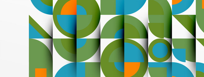 geometric design abstract background - circles vector image