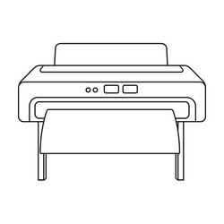 large format printer icon in outline style vector image