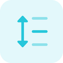 Text line spacing gap document-format alignment vector