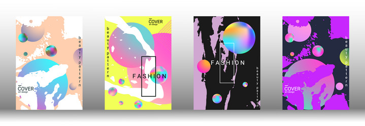future futuristic template with abstract forms vector image