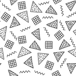 Retro Triangle Pattern vector image