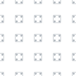 dice icon pattern seamless white background vector